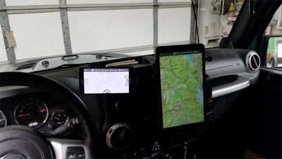 Tablet mounted Verticle
